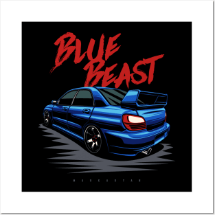 Blue Beast Posters and Art